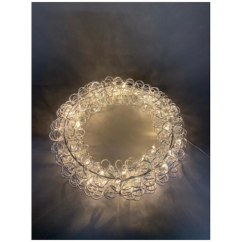 LED Ring Lumière, silber, Alu, 60x17x60 cm