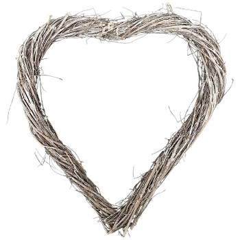 Herz Willow, Rattan, 40x40x3 cm
