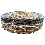 PflanzRingSet/2 Willow, Rattan, 25x25x9 cm, 30x30x9 cm