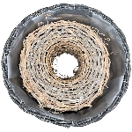 PflanzRingSet/2 Willow, Rattan, 25x25x9 cm, 30x30x9 cm