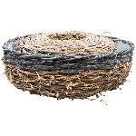 PflanzRingSet/2 Willow, Rattan, 30x30x9 cm, 36x36x9,5 cm