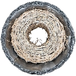 PflanzRingSet/2 Willow, Rattan, 30x30x9 cm, 36x36x9,5 cm