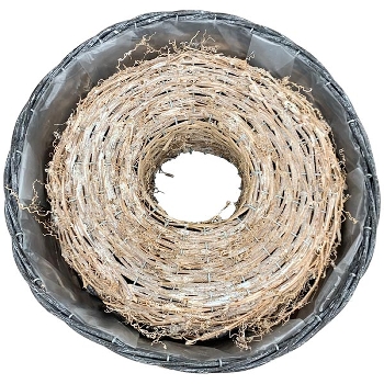 PflanzRingSet/2 Willow, Rattan, 35x35x9 cm, 40x40x10 cm