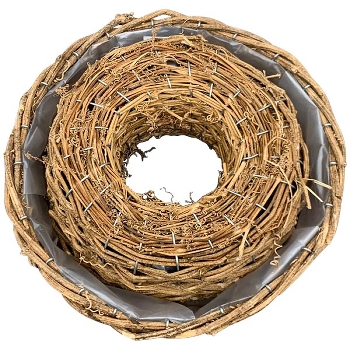 PflanzRingSet/2 Willow, natur, Rattan, 25x25x9 cm, 30x30x9 cm