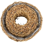PflanzRingSet/2 Willow, natur, Rattan, 25x25x9 cm, 30x30x9 cm
