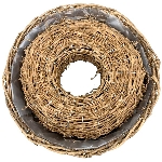 PflanzRingSet/2 Willow, natur, Rattan, 30x30x9 cm, 36x36x9,5 cm