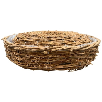 PflanzRingSet/2 Willow, natur, Rattan, 35x35x9 cm, 40x40x10 cm