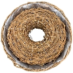 PflanzRingSet/2 Willow, natur, Rattan, 35x35x9 cm, 40x40x10 cm
