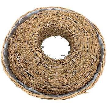 PflanzRingSet/2 Willow, natur, Rattan, 55x55x12 cm, 60x60x13 cm