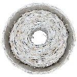 PflanzRingSet/2 Willow, weiß, Rattan, 35x35x9 cm, 40x40x10 cm