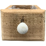 PflanzKasten Bloom, natur, Holz, 12x10x9 cm