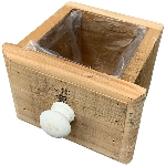 PflanzKasten Bloom, natur, Holz, 12x10x9 cm