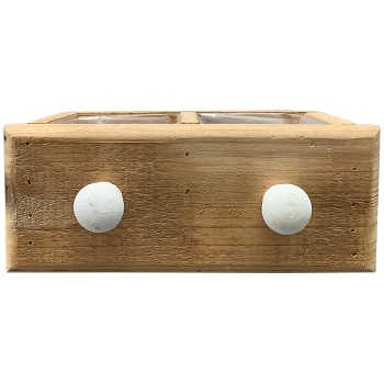 PflanzKasten Bloom, natur, Holz, 22x10x9 cm