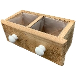 PflanzKasten Bloom, natur, Holz, 22x10x9 cm