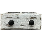 PflanzKasten Bloom, weiß, Holz, 22x10x9 cm