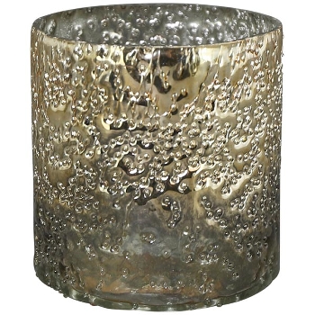 WindLicht Vitreous, gold, Glas, 7,5x7,5x7,5 cm