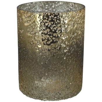 WindLicht Vitreous, gold, Glas, 11,5x11,5x13,5 cm