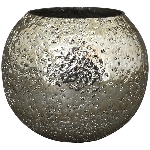WindLicht Vitreous, gold, Glas, 14x14x15 cm