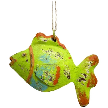 FischHänger Kanu, Metall, 15x3x9,5 cm