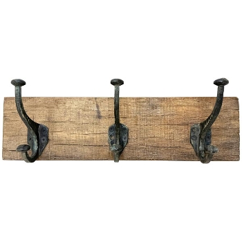 WandHaken Antiquité, Holz/Metall, 45x11x5 cm