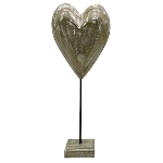Herz Dost, Holz, 20x7x40 cm