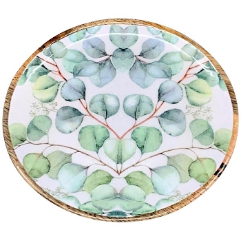 Tablett LesFleurs, Holz, 25x25x1,5 cm