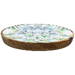 Tablett LesFleurs, Holz, 25x25x1,5 cm