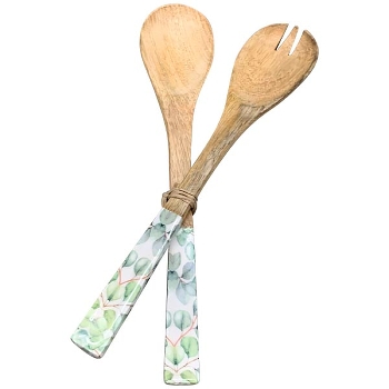 Salatbesteck Set/2 LesFleurs, Holz, 33,5x6,5x2 cm