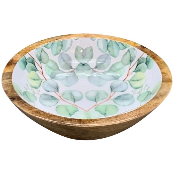 Schale LesFleurs, Holz, 20x20x6,5 cm