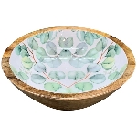 Schale LesFleurs, Holz, 20x20x6,5 cm