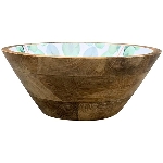 Schale LesFleurs, Holz, 25x25x10 cm