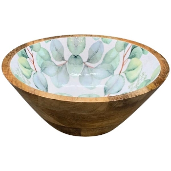 Schale LesFleurs, Holz, 25x25x10 cm