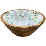 Schale LesFleurs, Holz, 25x25x10 cm