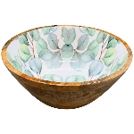 Schale LesFleurs, Holz, 28,5x28,5x12 cm
