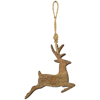 RentierHänger Dost, natur, Holz, 18x15x2,5 cm