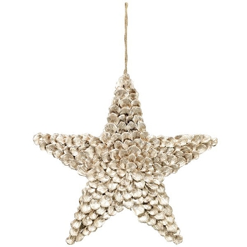 SternHänger Aride, gold, 37x3x37 cm