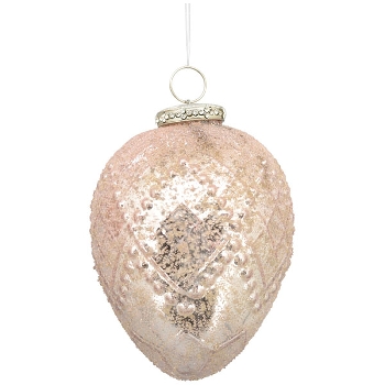 ZapfenHänger Iride, pink, Glas, 10x10x13,5 cm