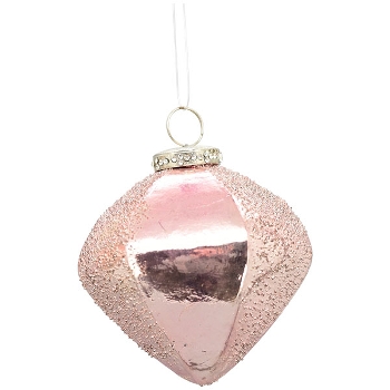 XmasHänger Iride, pink, Glas, 10x10x11 cm