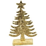 TannenBaum Doré, gold, Alu/Holz, 16x5x26 cm