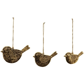 VogelHänger Doré, gold, Aluminium, 8x0,5x12 cm