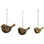 VogelHänger Doré, gold, Aluminium, 8x0,5x12 cm