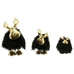 Rentier Lilian, schwarz, Metall, 9x11,59x19 cm