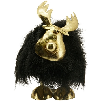 Rentier Lilian, schwarz, Metall, 9x11,59x19 cm