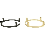 KerzenHalter Doré, gold, Metall, 30x30x6,5 cm