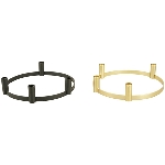 KerzenHalter Doré, gold, Metall, 30x30x6,5 cm