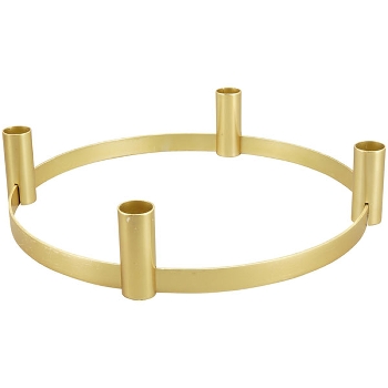 KerzenHalter Doré, gold, Metall, 30x30x6,5 cm