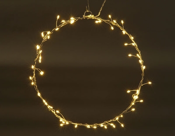 130er LED RingHänger Lumière, silber, 60x60 cm