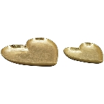 HerzTablett Doré, gold, Aluminium, 24x25x3 cm