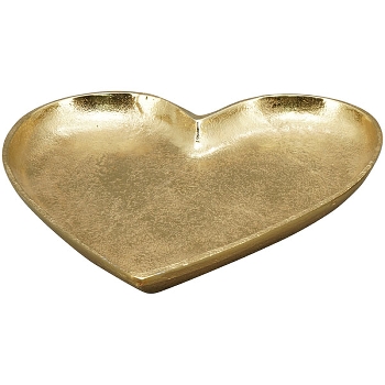 HerzTablett Doré, gold, Aluminium, 24x25x3 cm