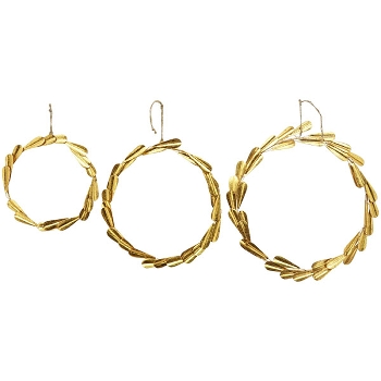 KranzHänger Doré, gold, Metall, 29x2x29 cm
